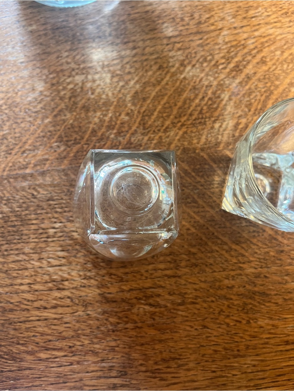 2 Vintage Colony Vanity Double Old Fashioned Rocks Juice Glasses - Picture 3 of 4